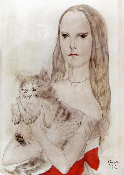 Tsuguharu Foujita Girl With Cat