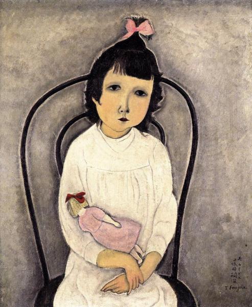 Tsuguharu Foujita Little Girl With Doll