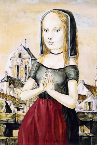 Little Girl With Joined Hands by Tsuguharu Foujita