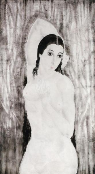 Nude With Raised Arms by Tsuguharu Foujita