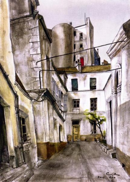 Paris by Tsuguharu Foujita Oil Painting Reproductions