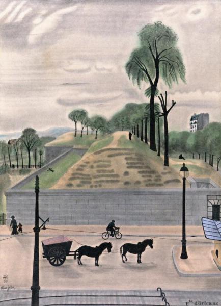Porte D'orleans by Tsuguharu Foujita