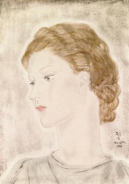 Portrait Of A Woman by Tsuguharu Foujita