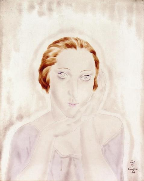 Portrait Of A Woman by Tsuguharu Foujita