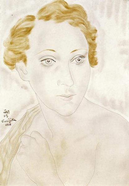 Portrait Of A Woman by Tsuguharu Foujita