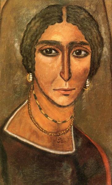 Portrait Of A Young Woman by Tsuguharu Foujita