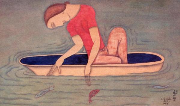 The Small Boat by Tsuguharu Foujita