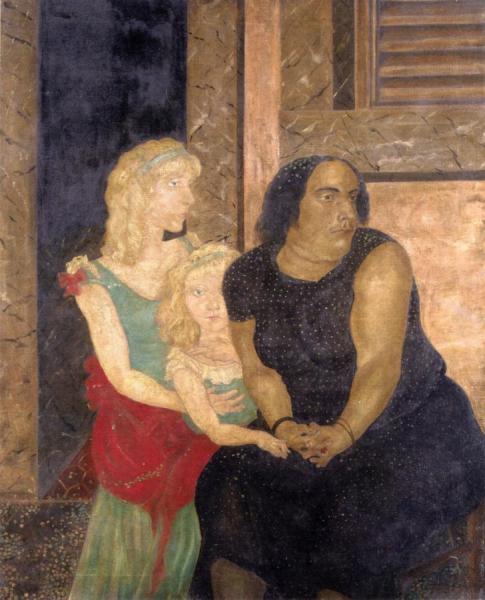 Three Generations In Rio De Janiero by Tsuguharu Foujita