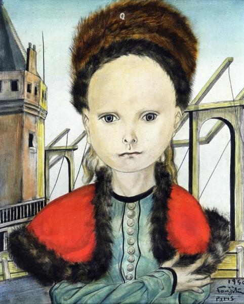 Young Girl In A Toque by Tsuguharu Foujita