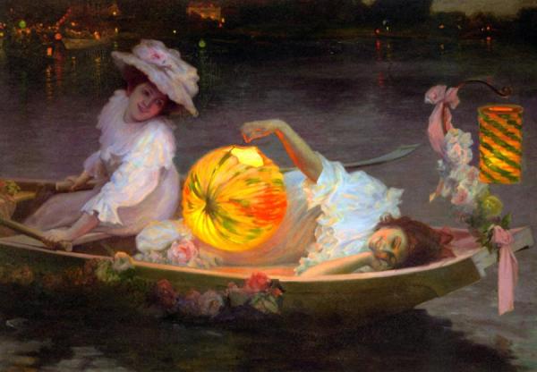 En La Barca by Ulpiano Checa