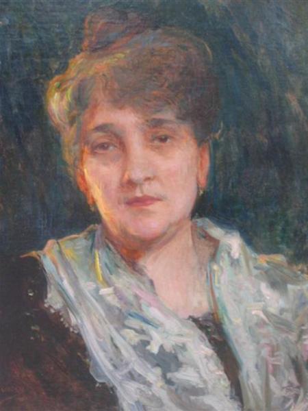 Portrait Of Woman by Ulpiano Checa