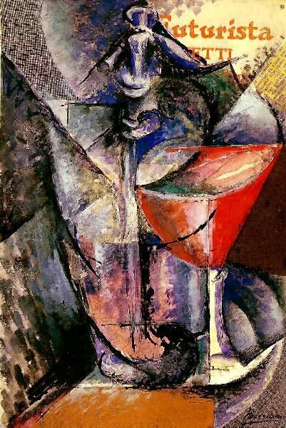 Glass And Syphon by Umberto Boccioni Oil Painting Reproductions