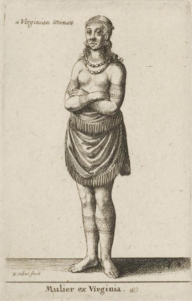 A Virginian Woman (mulier Ex Virginia) by Václav Hollar Oil Painting Reproductions