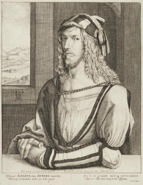 Portrait Of Albrecht Dürer by Václav Hollar Oil Painting Reproductions