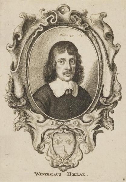 Self Portrait, Aged 40 by Václav Hollar