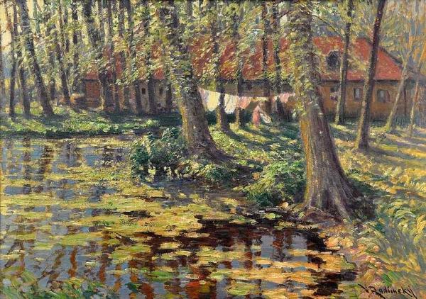 After Washing by Václav Radimský