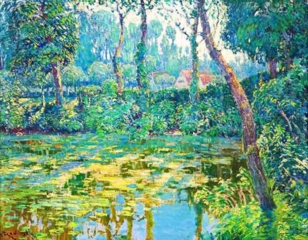 Houses By The River by Václav Radimský