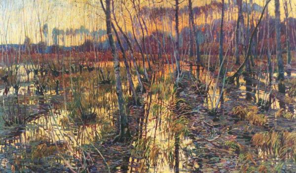 Landscape In Giverny by Václav Radimský