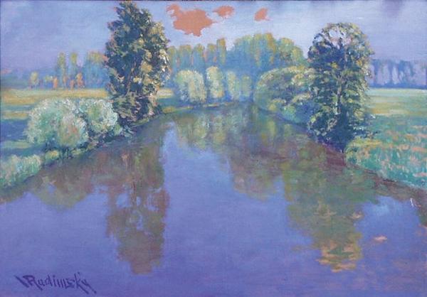 Landscape With A River by Václav Radimský