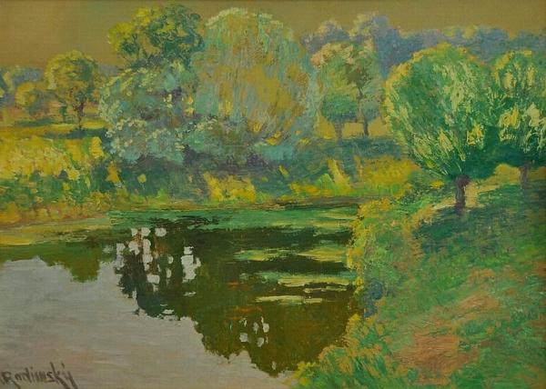 Morning On The River - Spring by Václav Radimský