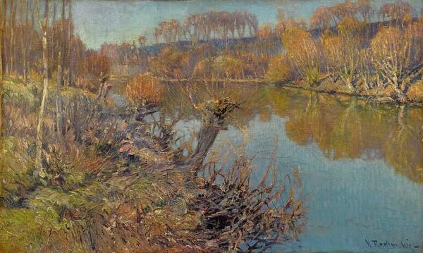 On The River - Autumn by Václav Radimský