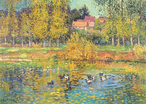 Pond In The Normandy by Václav Radimský