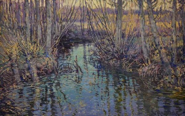 Small River At Giverny by Václav Radimský