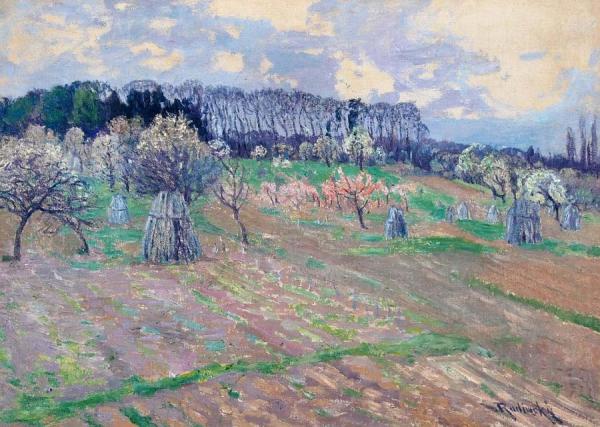 Spring In Giverny by Václav Radimský Oil Painting Reproductions