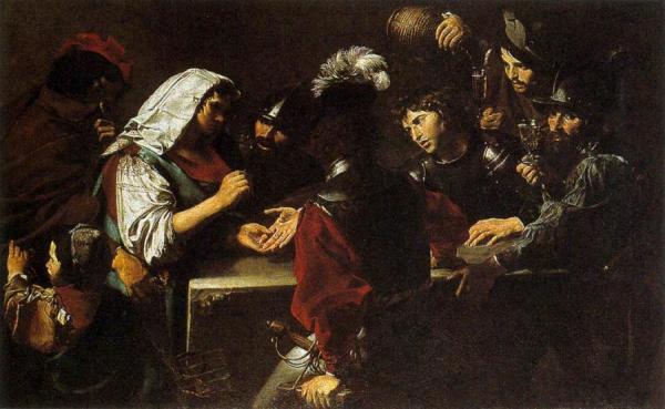 The Fortune Teller With Soldiers by Valentin De Boulogne