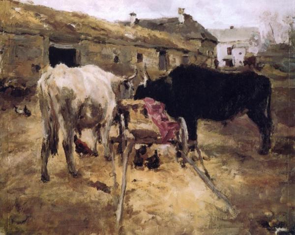 Bullocks (study) by Valentin Serov