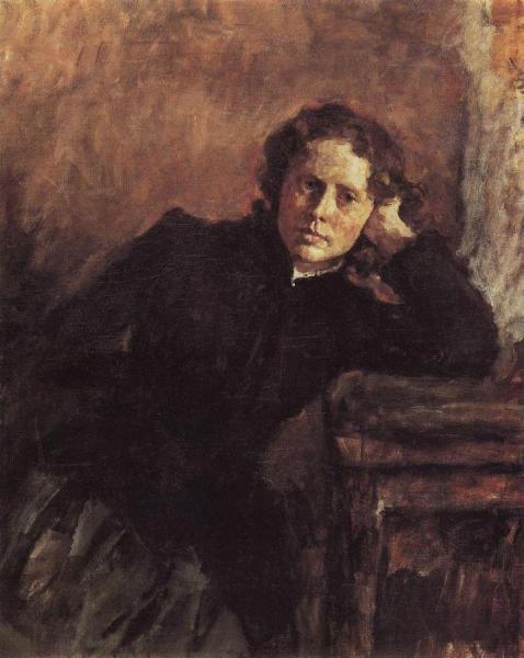 By The Window, Portrait Of Olga Trubnikova by Valentin Serov Oil Painting Reproductions