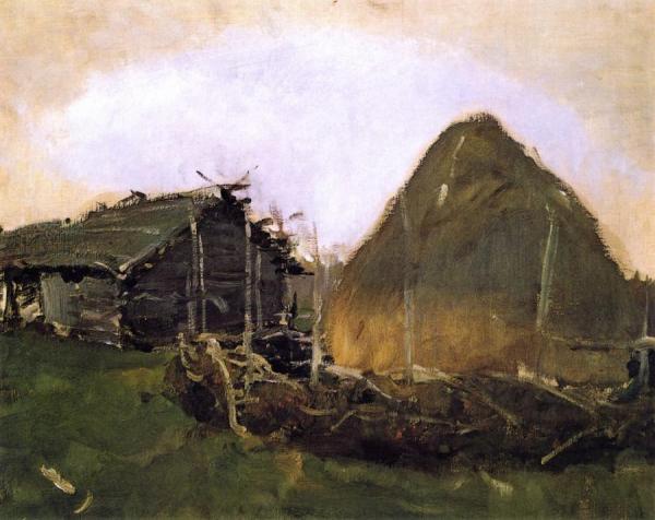 Haystacks by Valentin Serov
