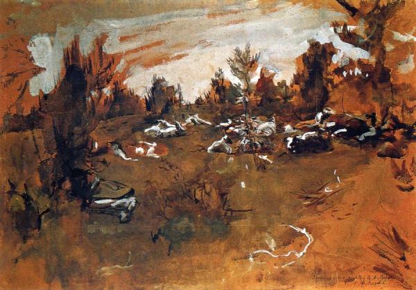 Herd by Valentin Serov
