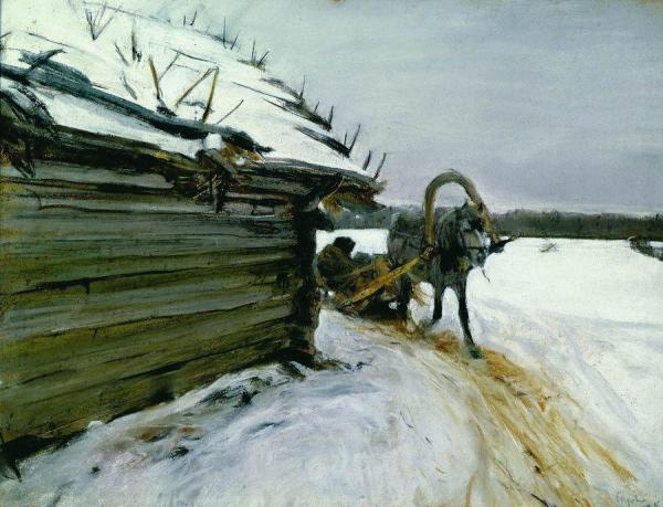 In Winter by Valentin Serov