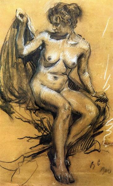 Nude by Valentin Serov Oil Painting Reproductions