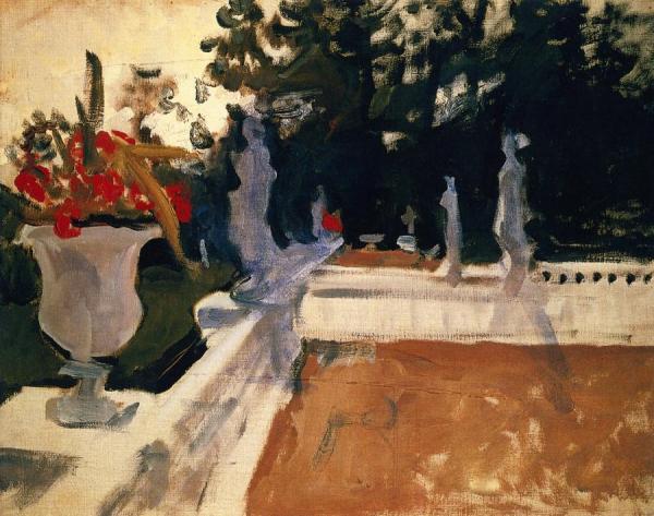 Portico With Balustrade by Valentin Serov