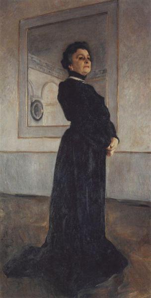 Portrait Of Actress Maria Ermolova by Valentin Serov