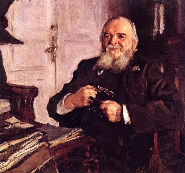 Portrait Of Alexander Turchaninov by Valentin Serov