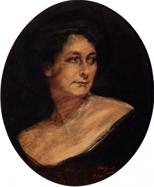 Portrait Of Anna Staal by Valentin Serov