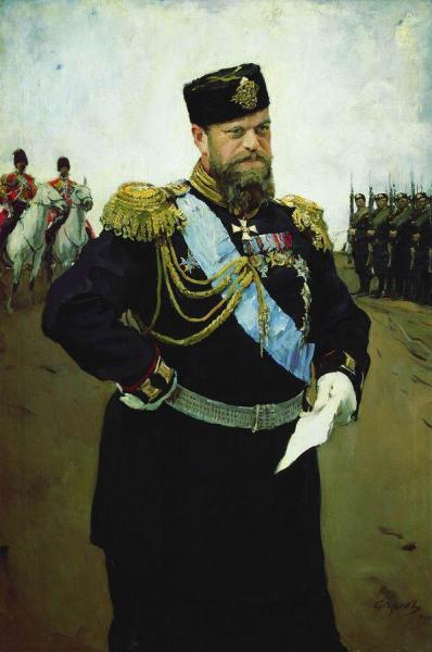 Valentin Serov Portrait Of Emperor Alexander Iii