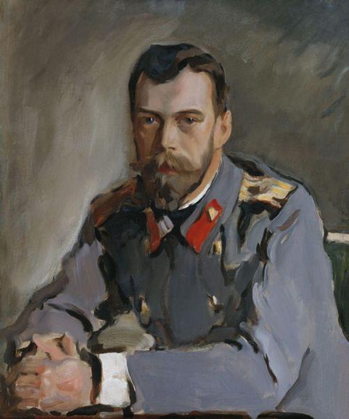 Portrait Of Emperor Nicholas Ii by Valentin Serov