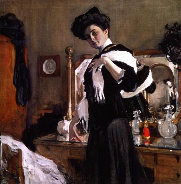 Portrait Of Henriette Girshman by Valentin Serov