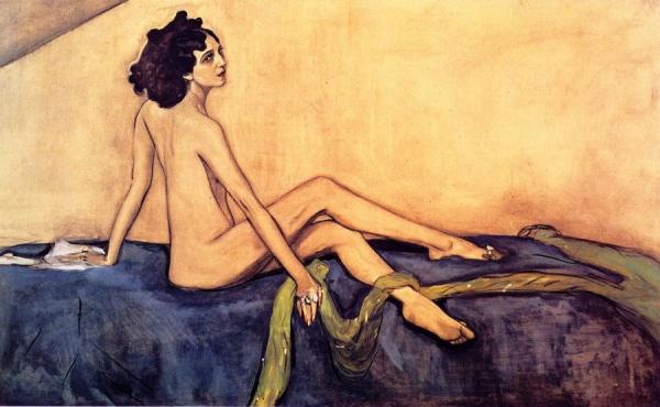 Portrait Of Ida Lvovna Rubinstein by Valentin Serov