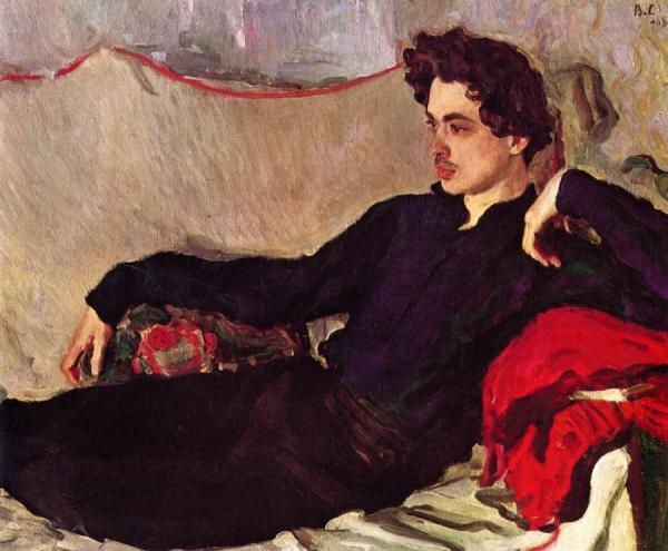 Portrait Of Nikokai Pozniakov by Valentin Serov