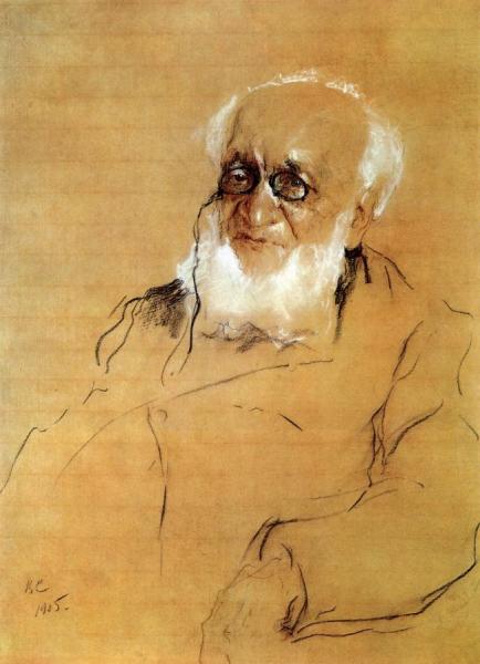 Portrait Of P. Semionov-tien-shansky by Valentin Serov