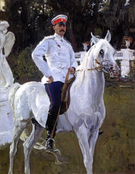 Portrait Of Prince Felix Yusupov, Count Sumarokov-elston (father) by Valentin Serov