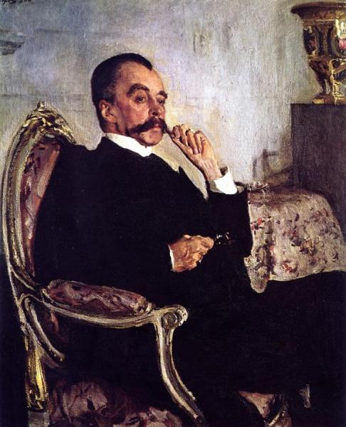 Portrait Of Prince Vladimir Mikhailovich Golitsyn by Valentin Serov