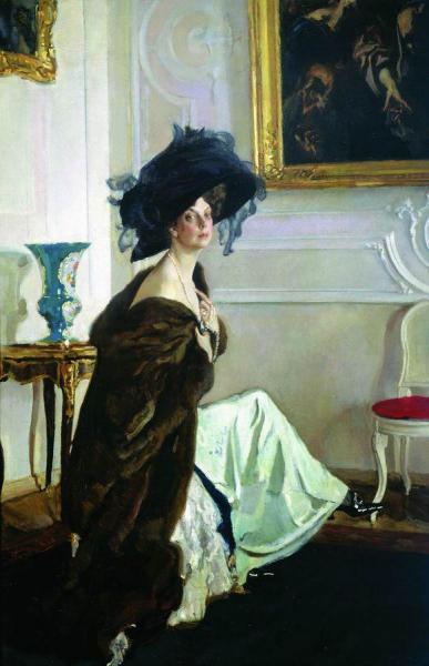 Portrait Of Princess O. K. Orlova by Valentin Serov