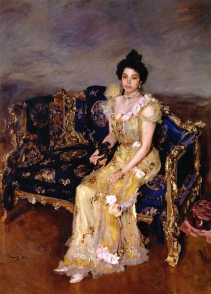 Portrait Of Sophia Botkina by Valentin Serov