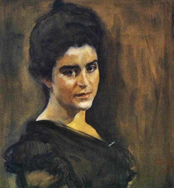 Portrait Of Sophia Dragomirova-lukomskaya by Valentin Serov